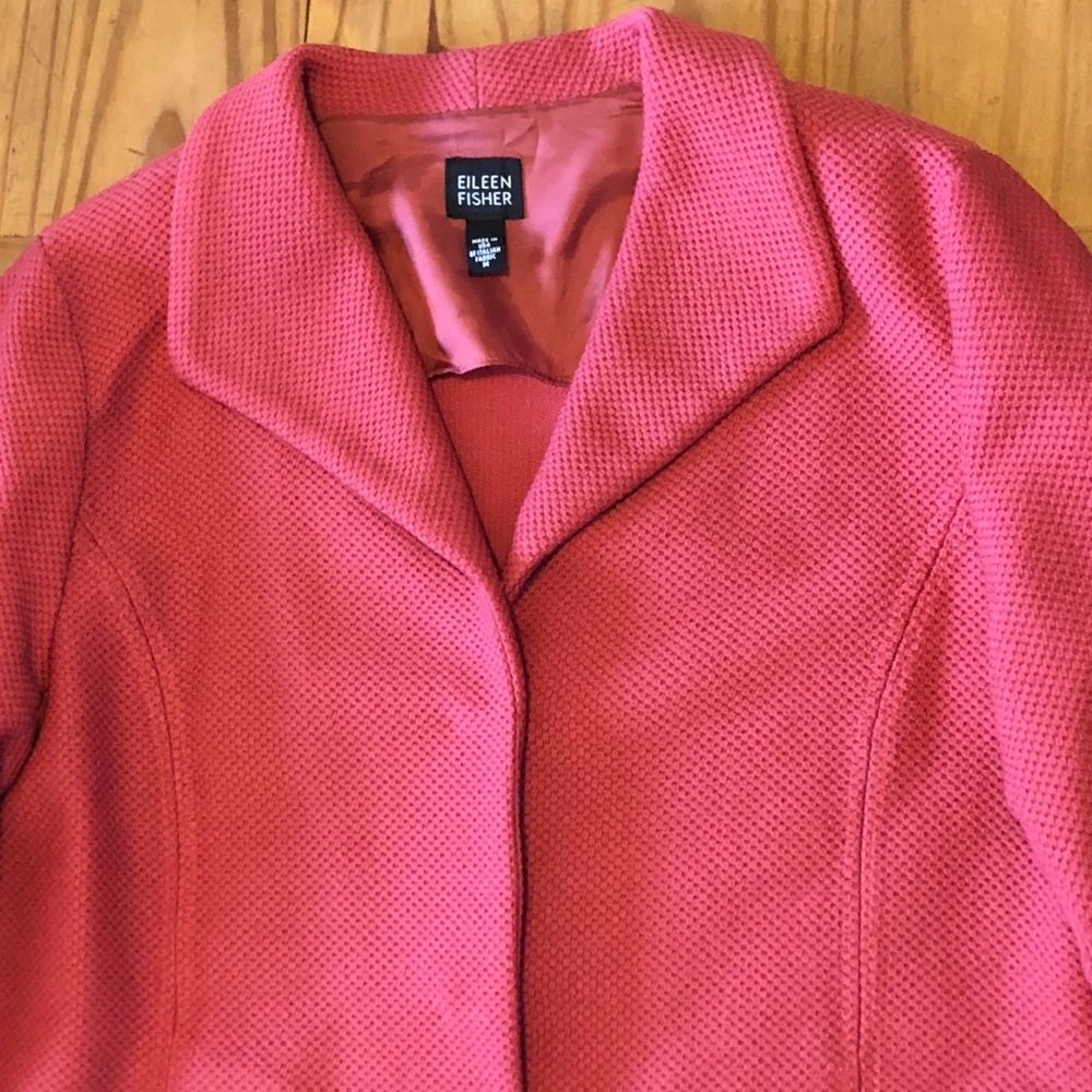 Eileen Fisher Coral Wool Blazer